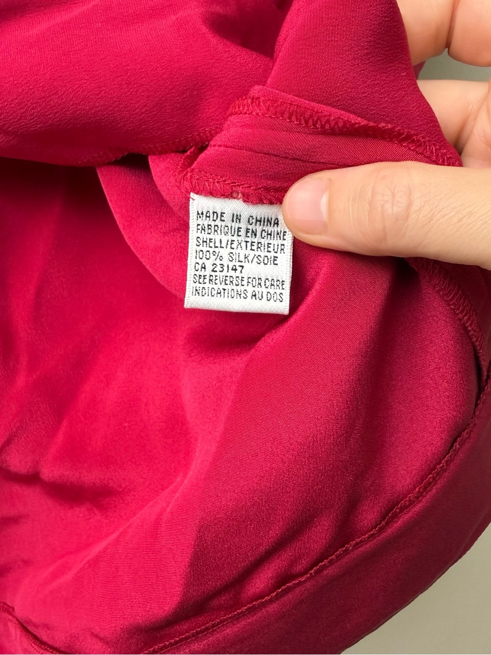 Talbots Raspberry Silk Short Sleeve Button Front Blouse - Picture 6 of 9